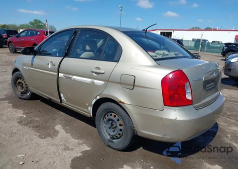 2007 Hyundai Accent Gls from USA, damaged, VIN KMHCN46C47U101984